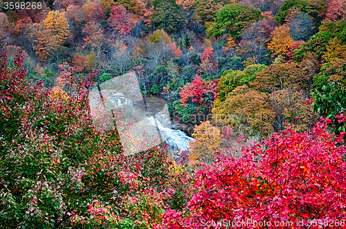 Image of autumn drive on blue ridge parkway