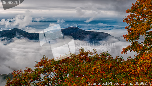 Image of autumn drive on blue ridge parkway