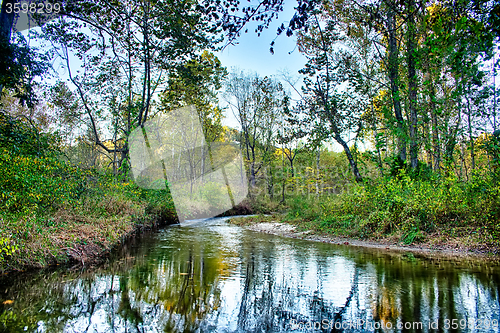 Image of stone mountain north carolina scenery during autumn season