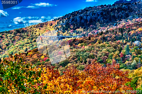 Image of autumn drive on blue ridge parkway