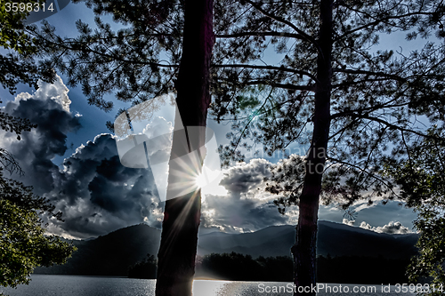 Image of lake santeetlah scenery in great smoky mountains