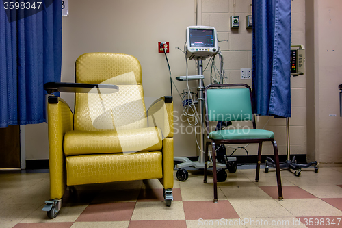 Image of exam room at doctor office in hospital