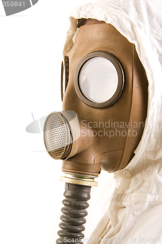 Image of Person in gas mask