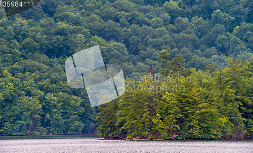 Image of lake santeetlah scenery in great smoky mountains