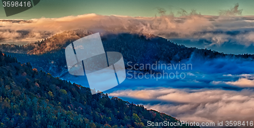 Image of autumn drive on blue ridge parkway