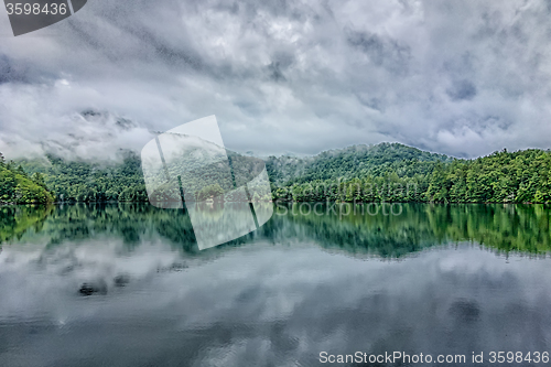 Image of lake santeetlah scenery in great smoky mountains