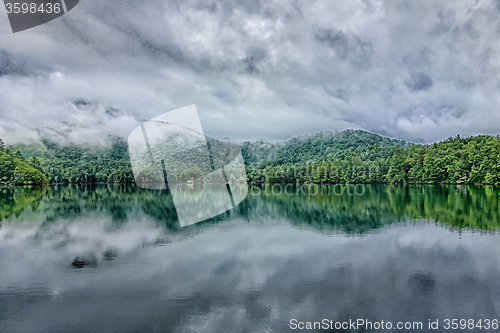 Image of lake santeetlah scenery in great smoky mountains