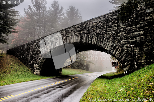 Image of autumng season in the smoky mountains