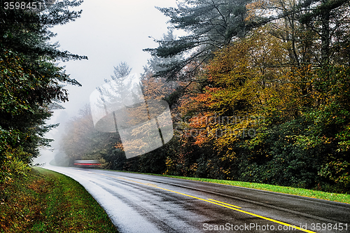 Image of autumng season in the smoky mountains