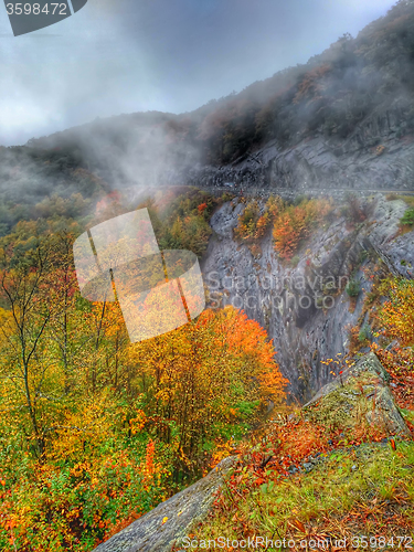 Image of autumn drive on blue ridge parkway