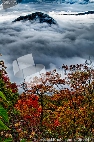 Image of autumn drive on blue ridge parkway