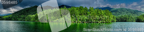 Image of lake santeetlah scenery in great smoky mountains