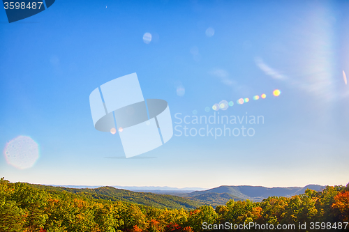 Image of stone mountain north carolina scenery during autumn season