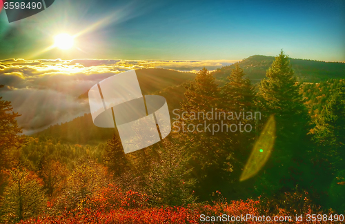 Image of autumn drive on blue ridge parkway