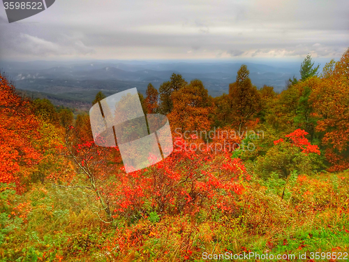 Image of autumn drive on blue ridge parkway