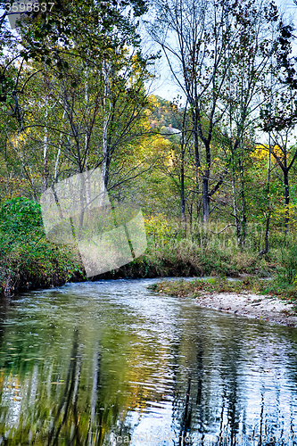 Image of stone mountain north carolina scenery during autumn season