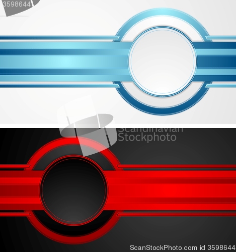 Image of Abstract tech corporate banners