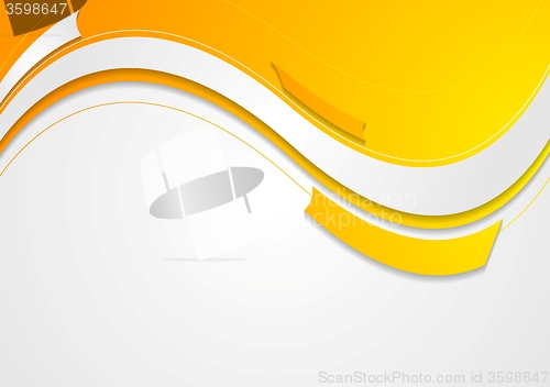 Image of Abstract geometric wavy bright background