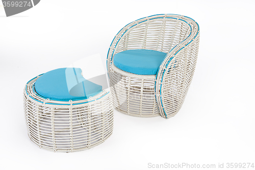 Image of Suite Of Wicker Furniture