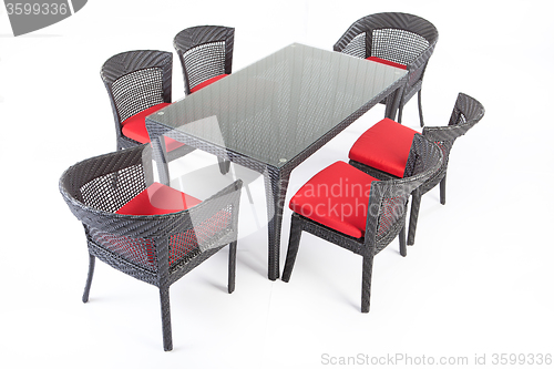Image of Suite Of Wicker Furniture