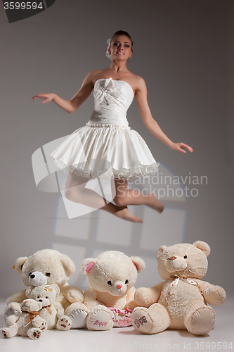 Image of Young Bride With Toys