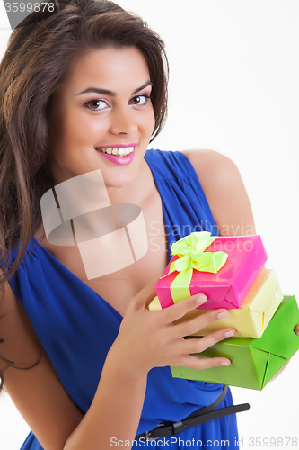 Image of Young Woman With A Gift