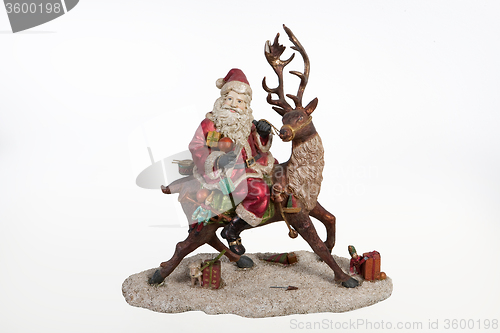Image of Santa On Deer