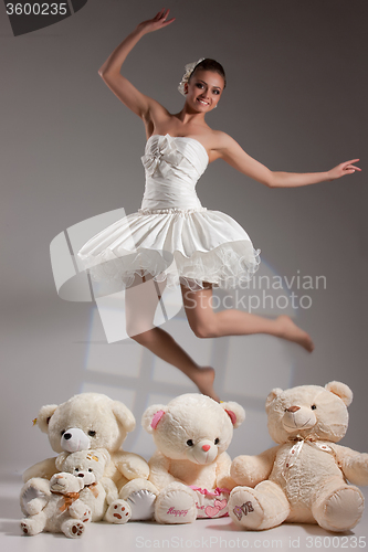 Image of Young Bride With Toys