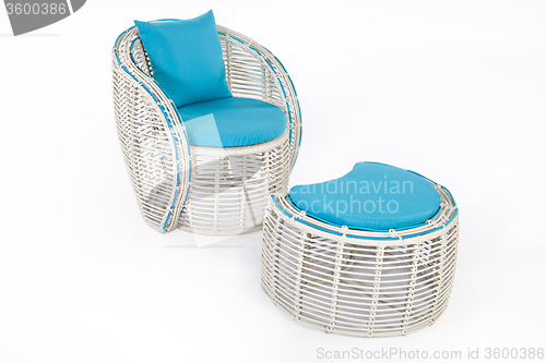 Image of Suite Of Wicker Furniture