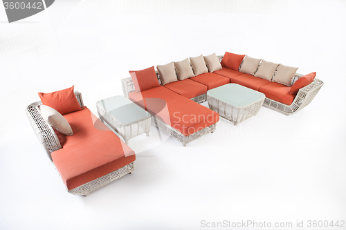 Image of Suite Of Wicker Furniture