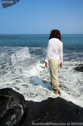 Image of Black sand beach on Big Island