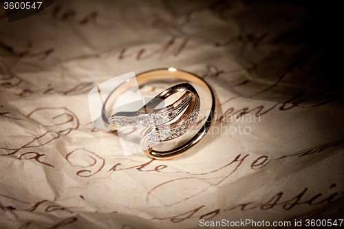 Image of Golden Ring And Old Manuscript