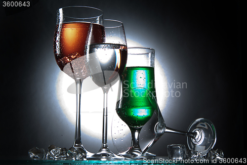 Image of Glasses And Liquids