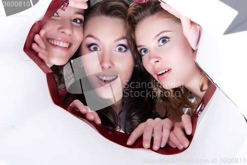 Image of Three Young Smiling Women