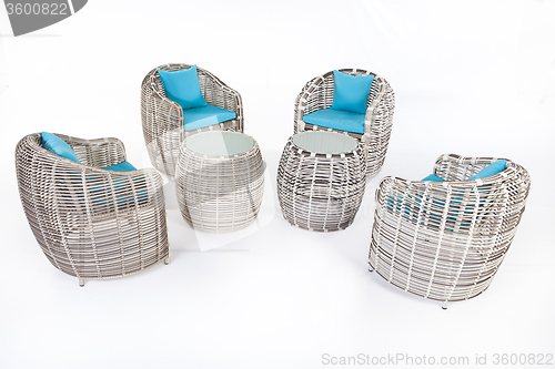 Image of Suite Of Wicker Furniture