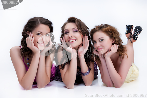 Image of Three Young Smiling Women