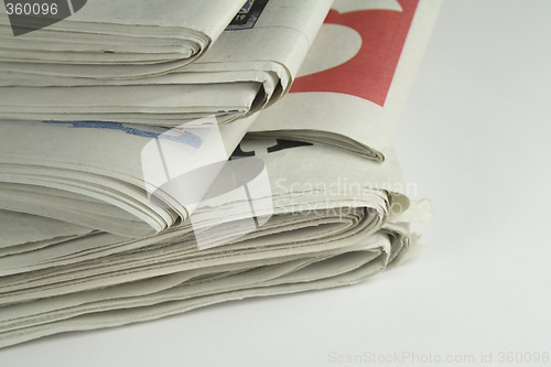 Image of pile of daily newspapers