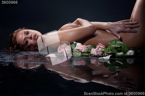 Image of Nude And Rose Petals