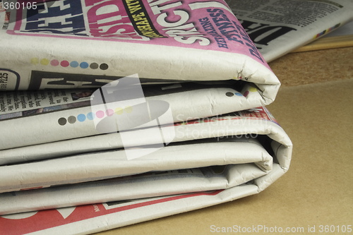 Image of pile of daily newspapers