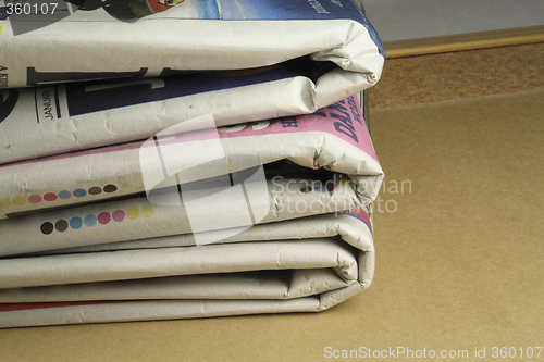 Image of pile of daily newspapers