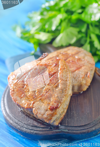 Image of steak on board