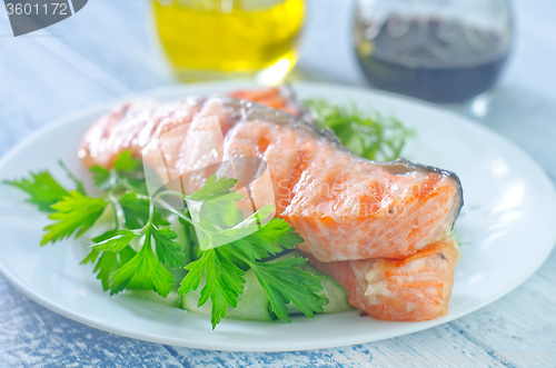 Image of fried salmon