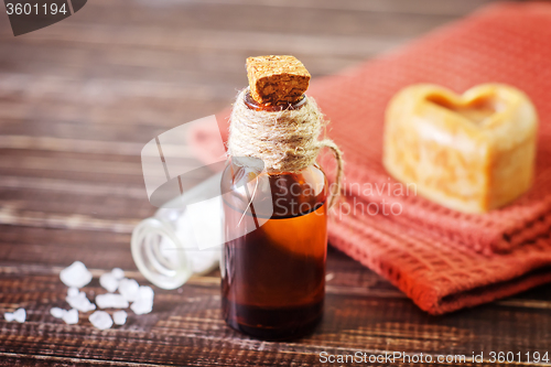 Image of aroma oil and soap