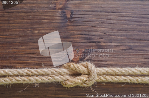 Image of rope on wooden backgrounds