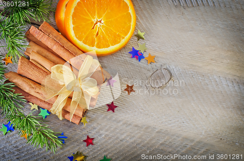 Image of orange with cinnamon