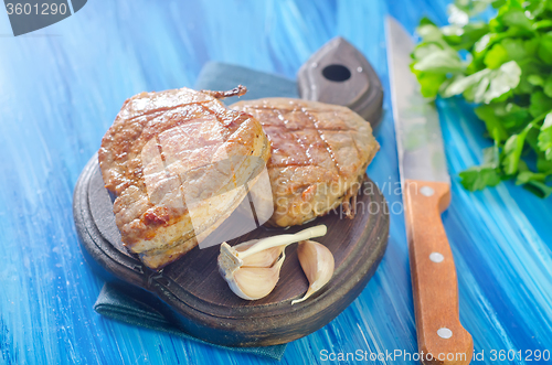 Image of steak on board