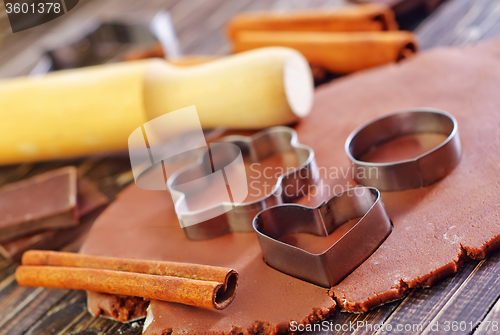 Image of chocolate dough