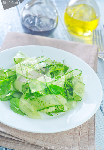 Image of salad from cucumber