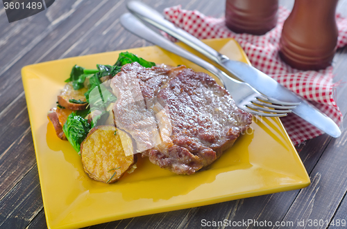 Image of steak on plate