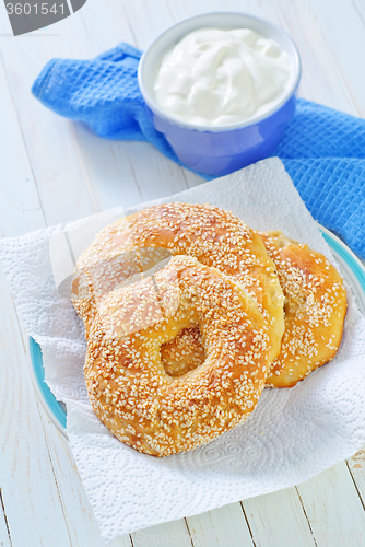 Image of bagels with sesame